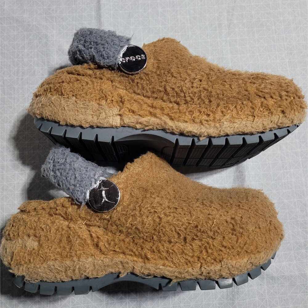 Crocs • Lil NAS X • Mega Crush • Sherpa Platform Clog Shoes • Unisex Size M6 W8